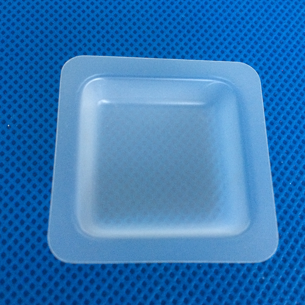 lab ware disposable flat bottom square shape  plastic medical trays