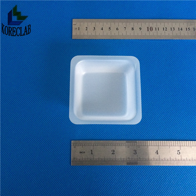 100 ml Medium Size Plastic Flat Bottom Square Sample Weighing Dish Weighing Boat