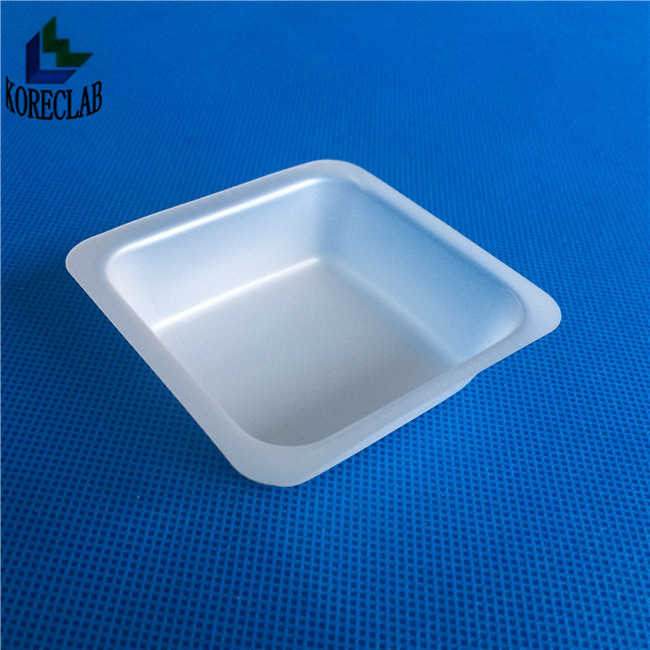 100 ml Medium Size Plastic Flat Bottom Square Sample Weighing Dish Weighing Boat