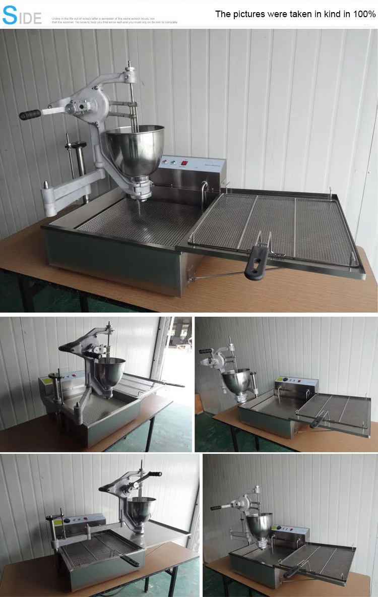 CE semi-Automatic tabletop electric commercial doughnut making mini manual donut machine/donut fryer/doughnut maker