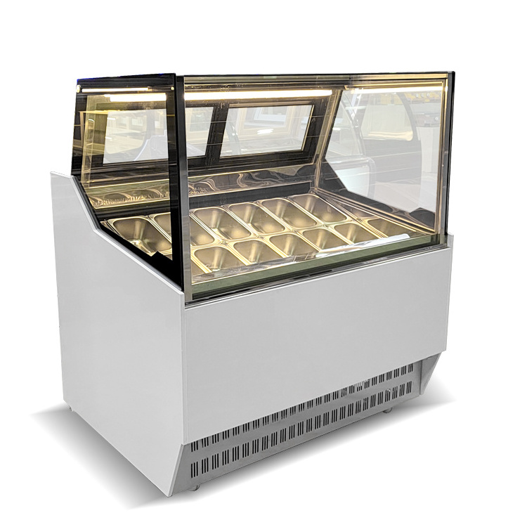 Hot sale ice cream cabinet hard ice cream display freezer sevel gelato showcase gelato display case fridge stand price