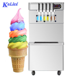 High production floor color 5 flavor nozzles yogurt ice cream machine/soft serve ice cream machine/ice cream making machine