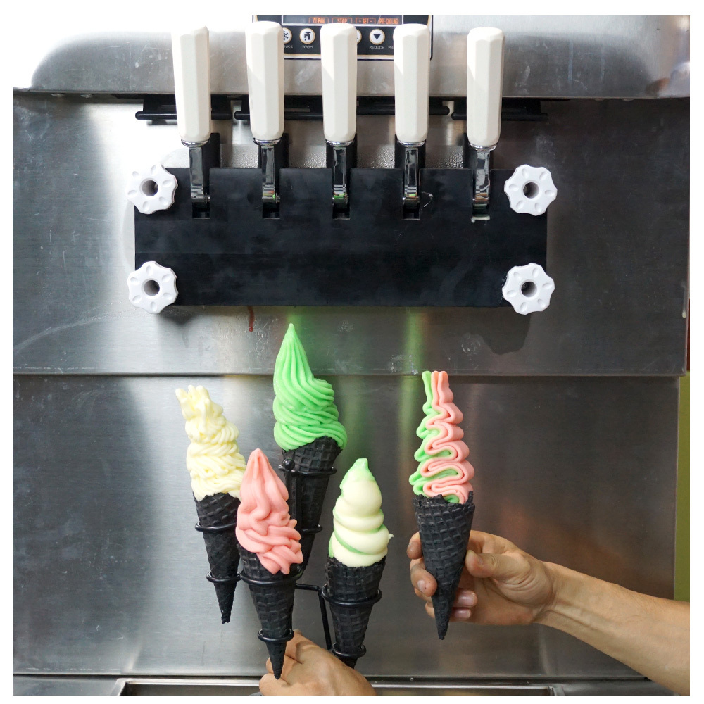 5 flavors floor CE manufacture making commercial soft ice cream machine/frozen yogurt ice cream machine for sale