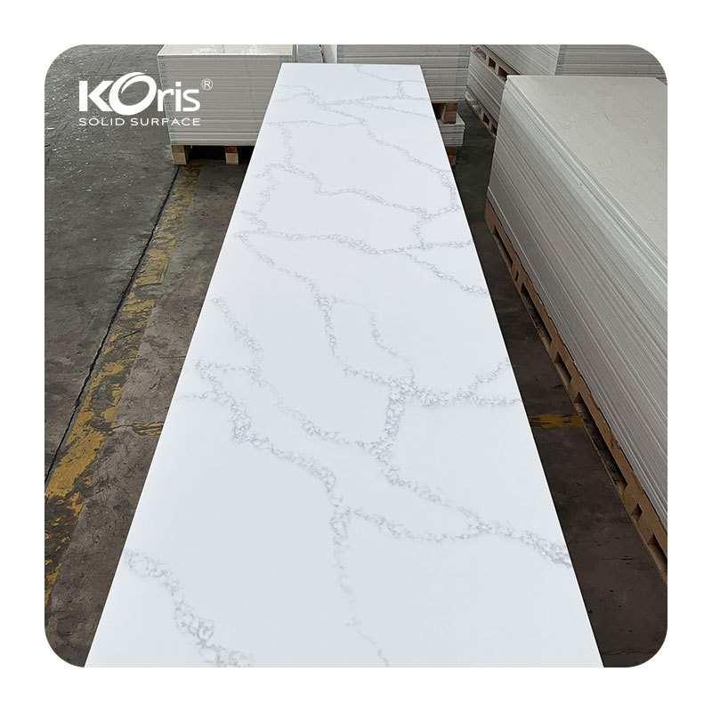 Koris acrylic solid surface artificial marble sheet hotel bathroom seamless wall panels waterproof