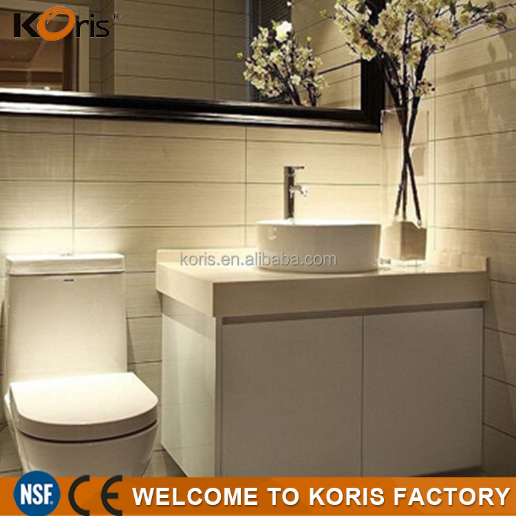 Koris modern style acrylic solid surface material wash basin bathroom vanity sink