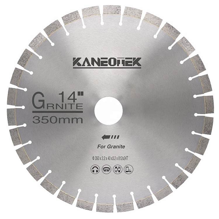 KANEOTEK 14 INCH /16 INCH Silent Core Best Stone Bridge Saw Blade For QUARTZITE  granite marble