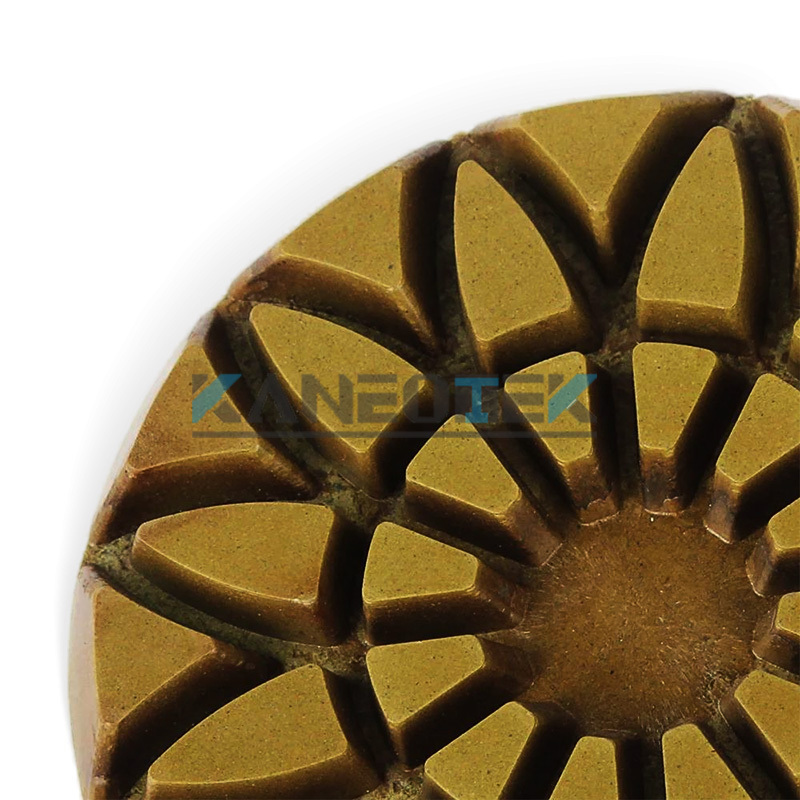 KANEOTEK 7-Step 80 100 125 150 mm Resin Bond Wet Dry Diamond Floor Polishing Pad For Concrete & Stone Granite Limestone Floor