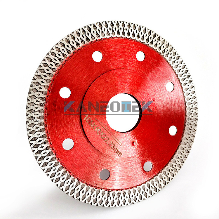 KANEOTEK 4-1/2 inch 5 Incn Super Thin X Mesh Turbo Diamond Saw Blade Ultra Thin Cutting Disc For Porcelain Marble Tiles Ceramic