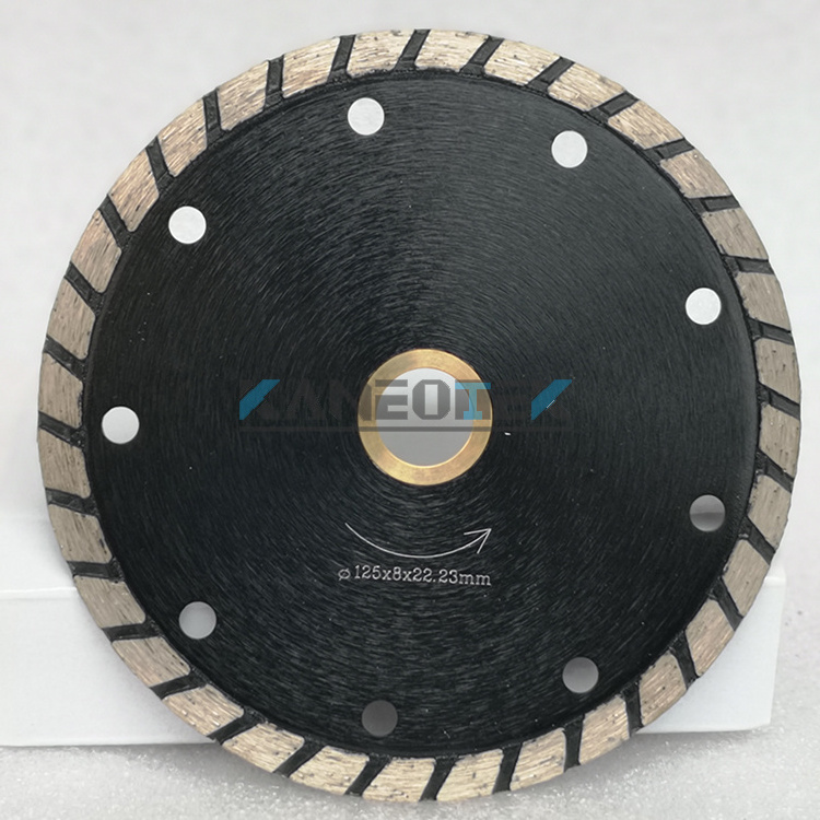 Sintered Wide Turbo Hot Pressed 5 inch diamond blade For Stone,Granite,Marble