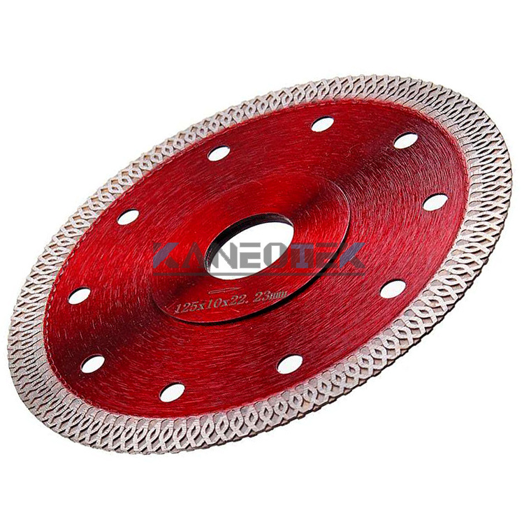 KANEOTEK 4-1/2 inch 5 Incn Super Thin X Mesh Turbo Diamond Saw Blade Ultra Thin Cutting Disc For Porcelain Marble Tiles Ceramic