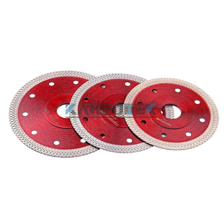 KANEOTEK 4-1/2 inch 5 Incn Super Thin X Mesh Turbo Diamond Saw Blade Ultra Thin Cutting Disc For Porcelain Marble Tiles Ceramic