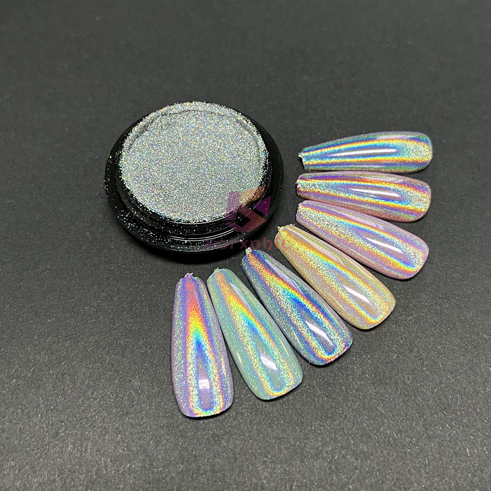 Mirror Holo Chrome Nail Powder Holographic Auto Paint Pigment Coating