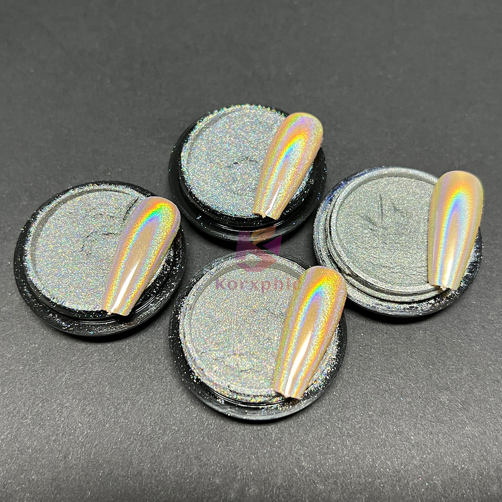 Mirror Holo Chrome Nail Powder Holographic Auto Paint Pigment Coating