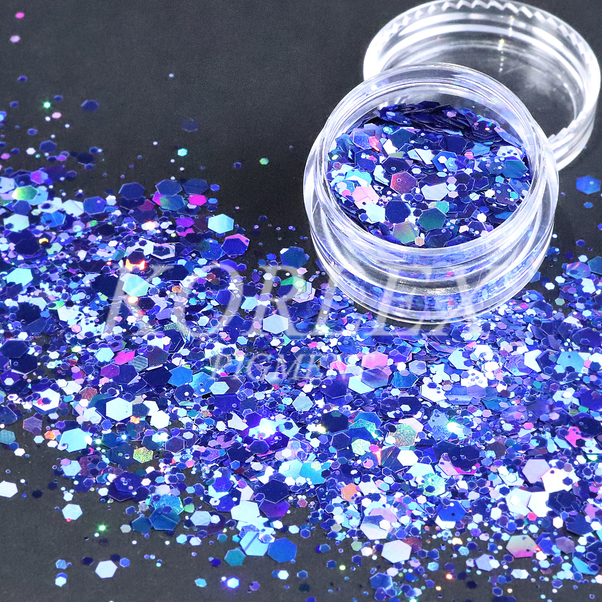 Wholesale Bulk Hexagon Holographic Glitter Mixed Chunky Glitter Sparkle