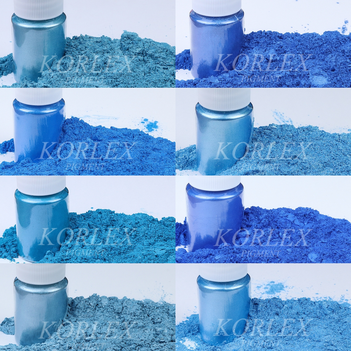 Sparkle Blue Mica Powder Cosmetic Grade Natural Pearl Pigment for Resin Craft Coating