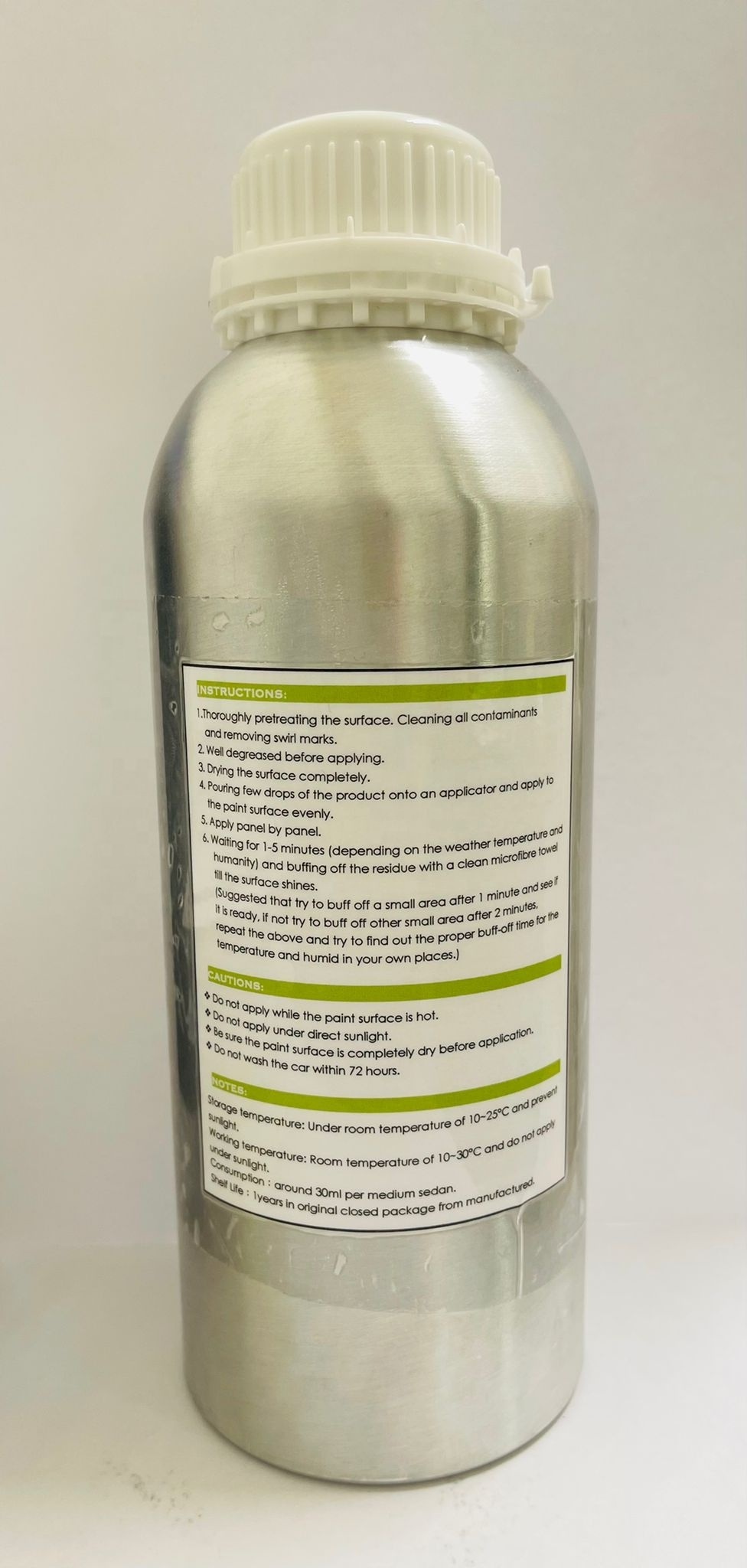 Private Label Car Care water repellent nano ceramic coating  self healing coating