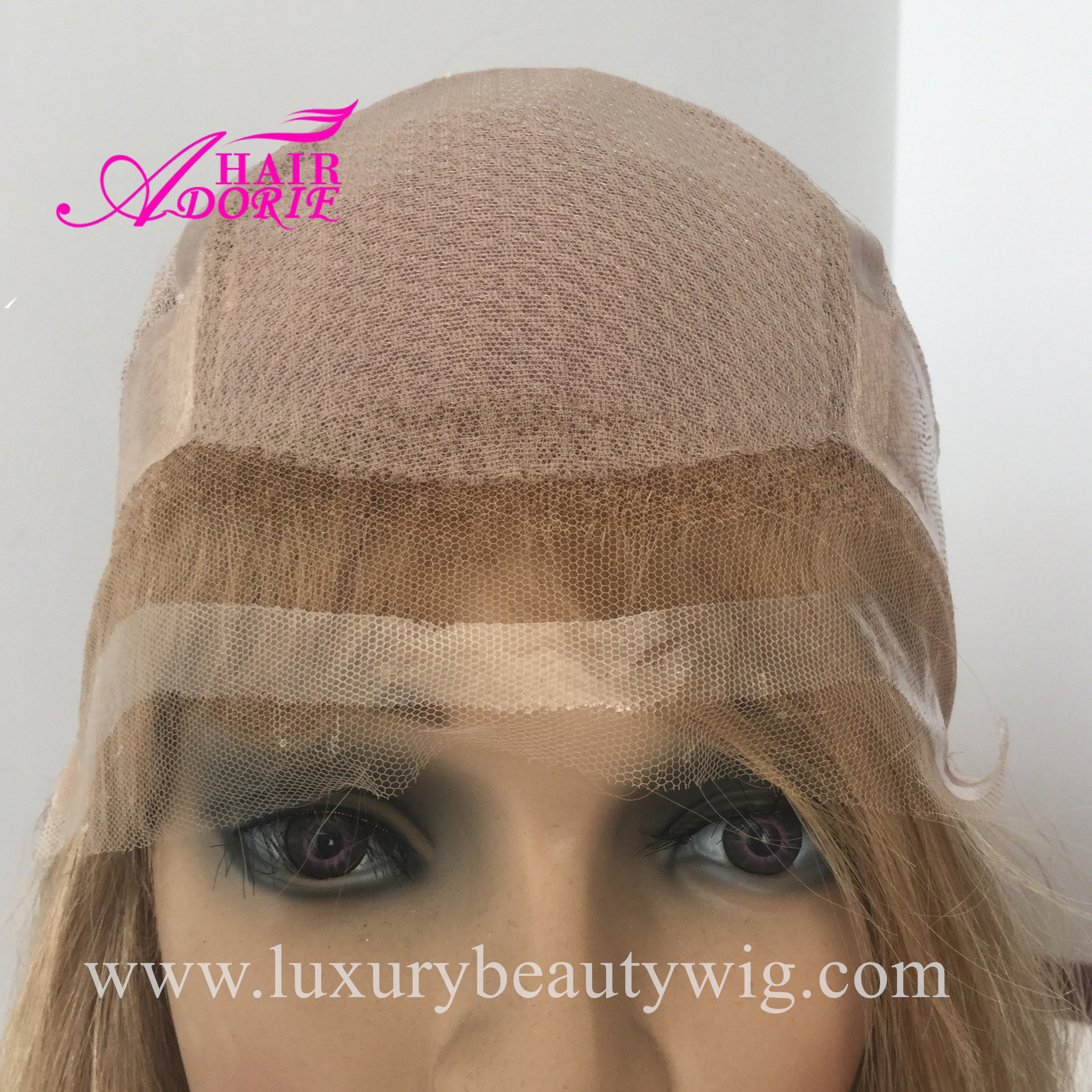 LX110 Silicone Medical For Alopecia Patients Full hand Glueless Human Hair Hand-tied Medical Wig