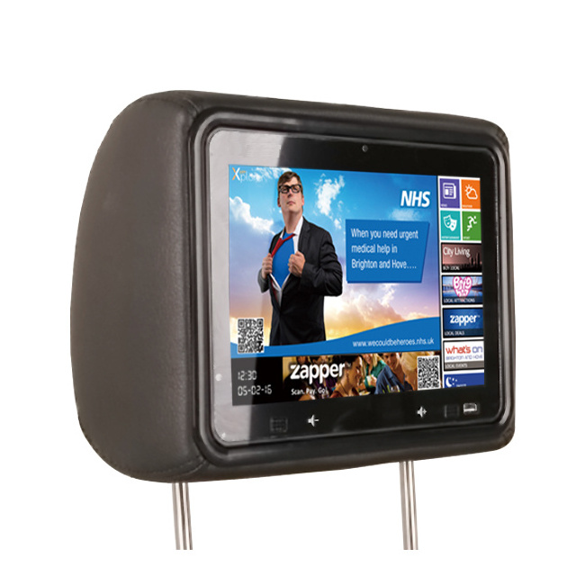 10.1inch9 taxi video advertising player headrest Android advertising tablet dvd player for car seat