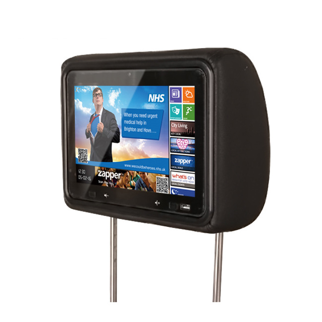 10.1inch9 taxi video advertising player headrest Android advertising tablet dvd player for car seat