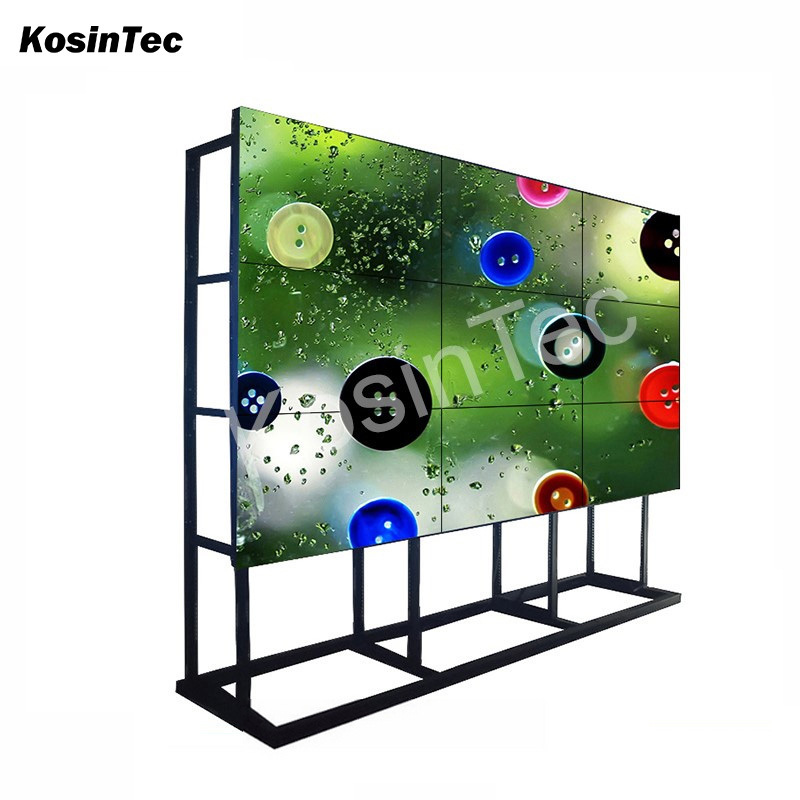 55inch 1.8mm narrow bezel audio video wall plate video wall controller 4 input 4 output