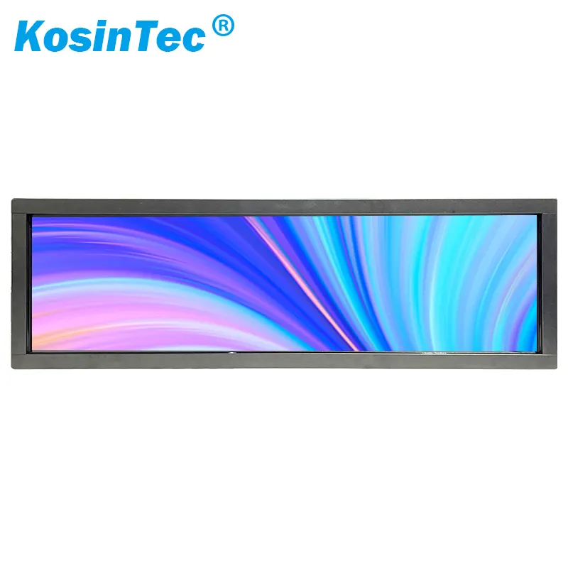 Hot KOSINTEC New Ultra Wide Stretched Bar Lcd Advertising Display/Ads Player Lcd Commercial Ultra Stretch Screen