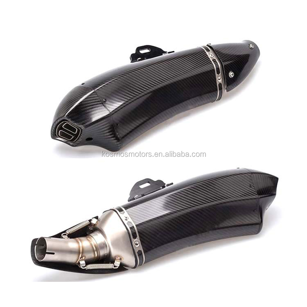 Universal high quality  large displacement carbon fiber motorbike/motorcycle/dirtbike exhaust muffler