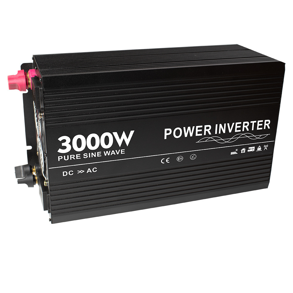 2021 New energy 3000W sufficient power inverter/inversor onda pura 12V/24V to 100V/110V/220V/230V used in car RV