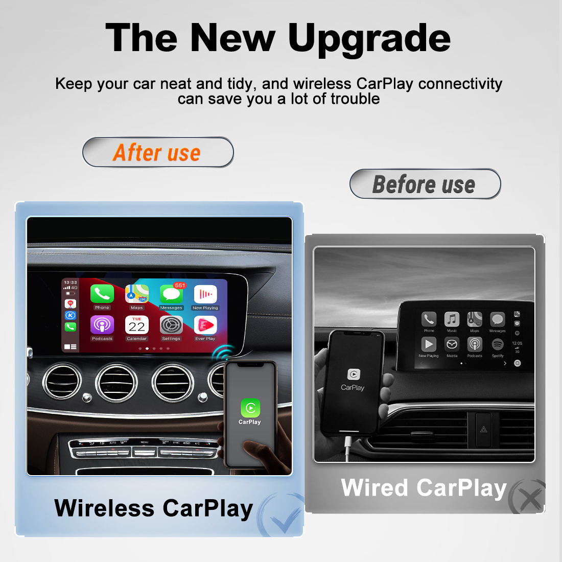 Wireless Carplay Dongle Mini Plug And Play universal Car Smart Adapter usb carplay dongle wireless adapter obd carplay