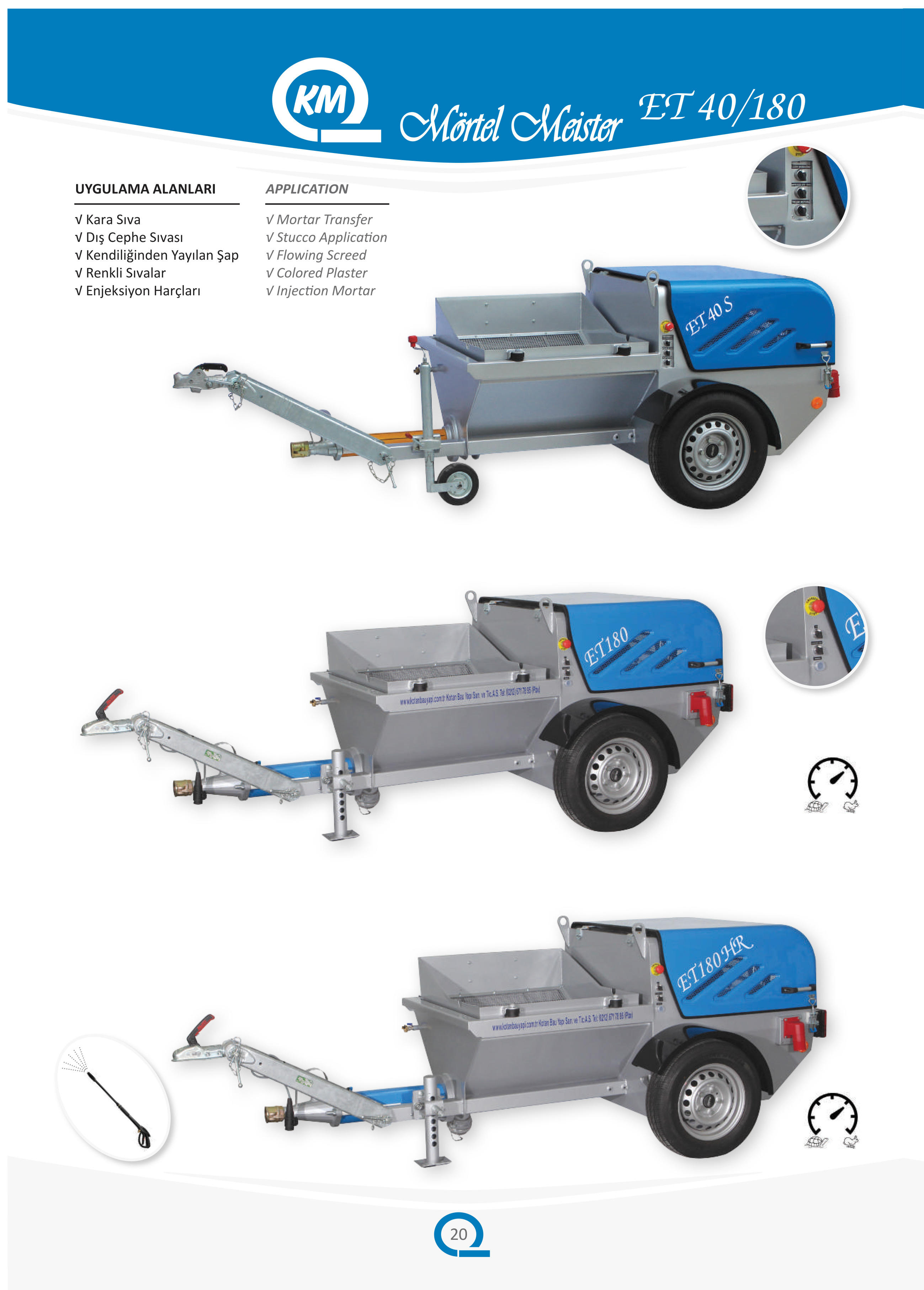 ET 180 HR Concrete / Mortar Pump