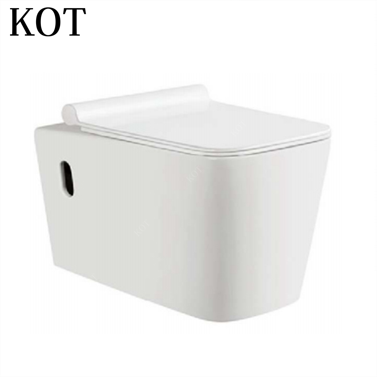 KOT Bathroom Toilet Sanitary Ware Suspended Rimless Gravity Flushing Ceramic Wall Mounted Toilet