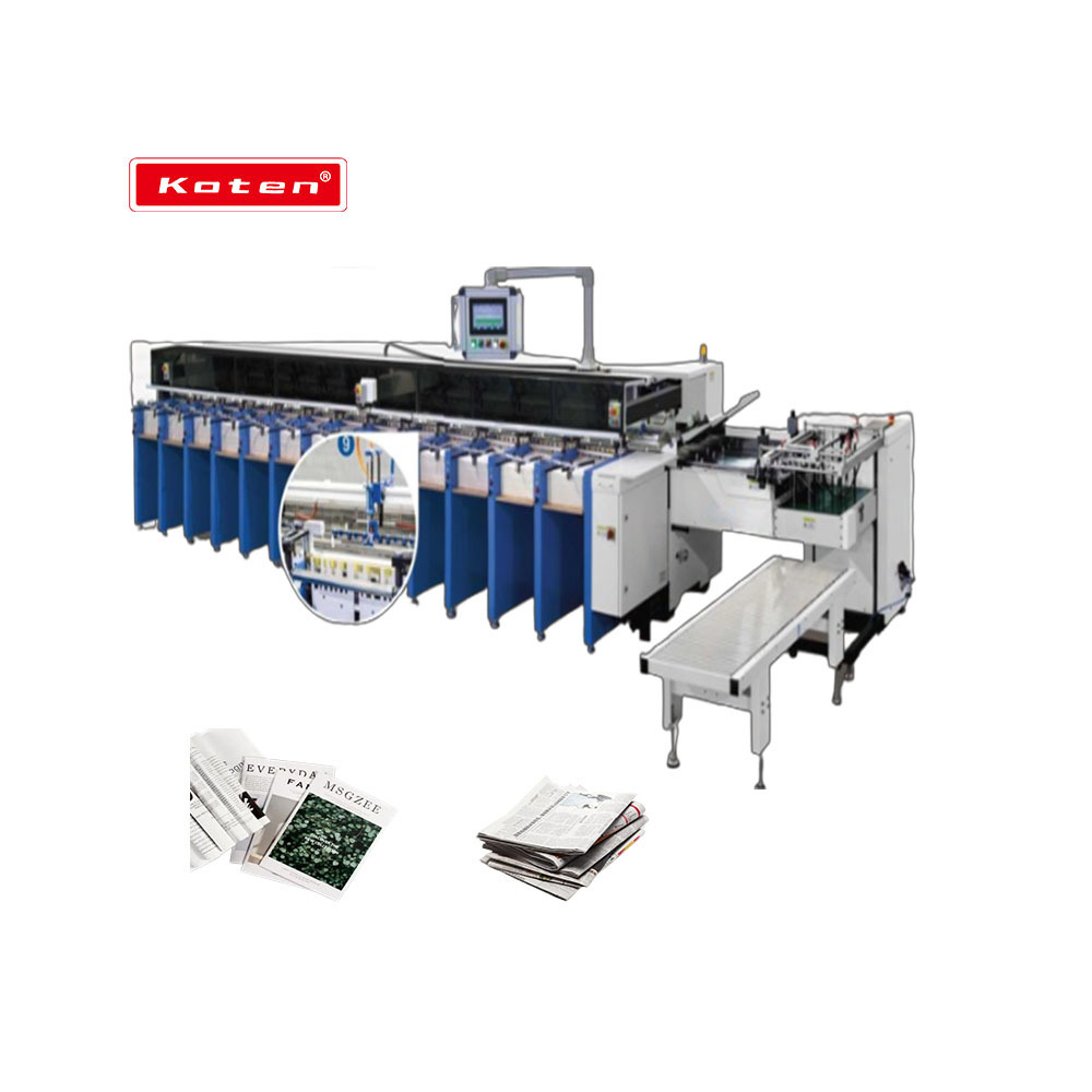 Paper Collator Machine For Newspaper Automatic Paper Gathering Collating Machine