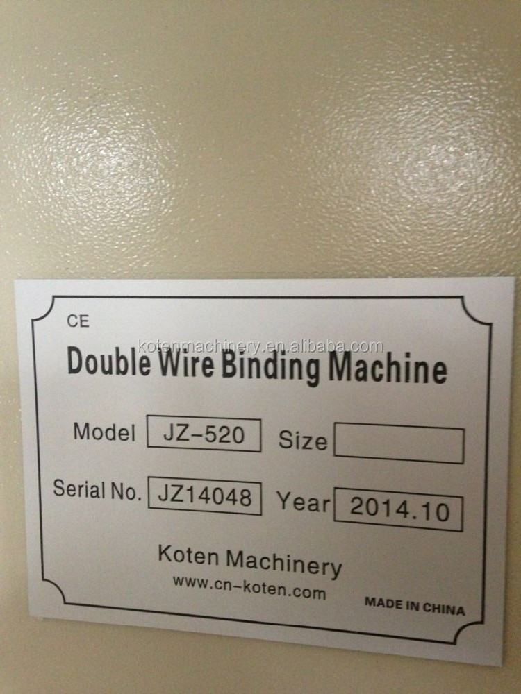 WB-520 Book Wire Coil Spiral Book Binding Machine