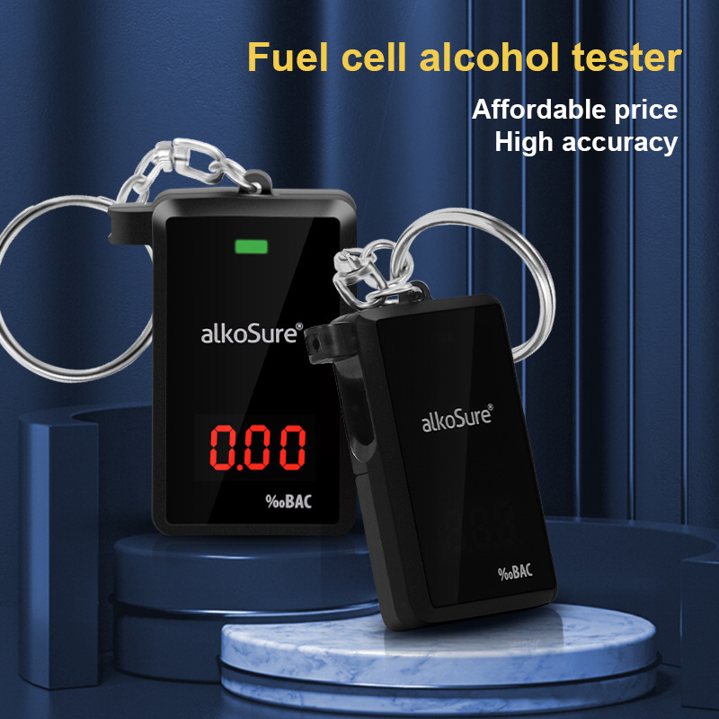 Low Cost smallest alcohol breath tester keychain breathalyser