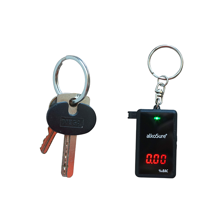 Low Cost smallest alcohol breath tester keychain breathalyser