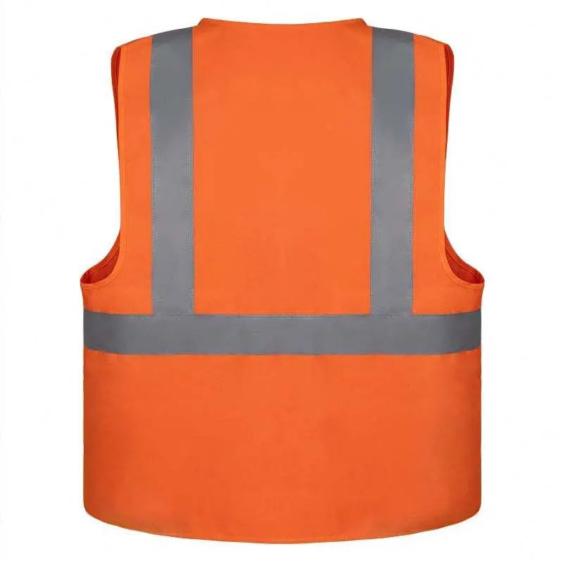 New Custom Design Working vest Factory Safety Red Reflective Vest With Pockets With OEM Service