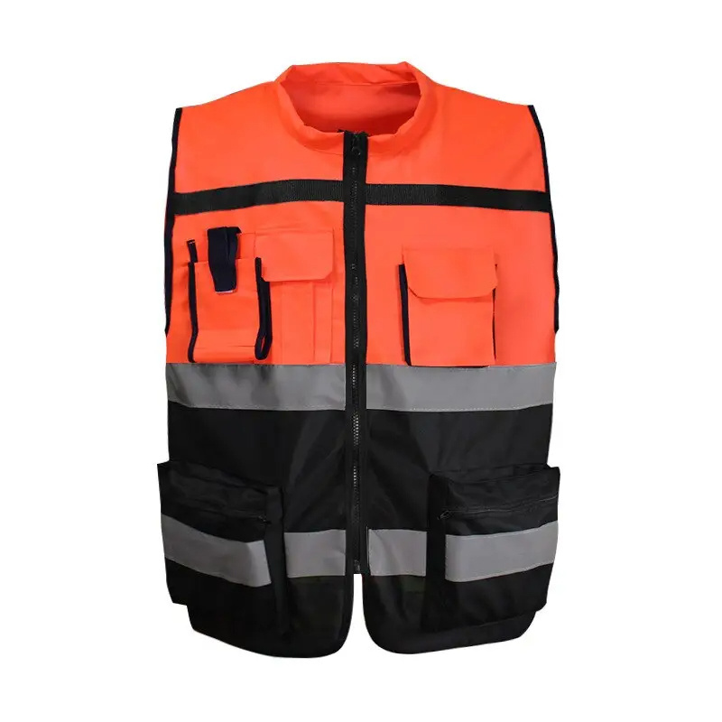 Customized Logo Multi-functional Outdoor Casual Fishing Work Volunteer Safety Utility Work Multi Pocket Vest