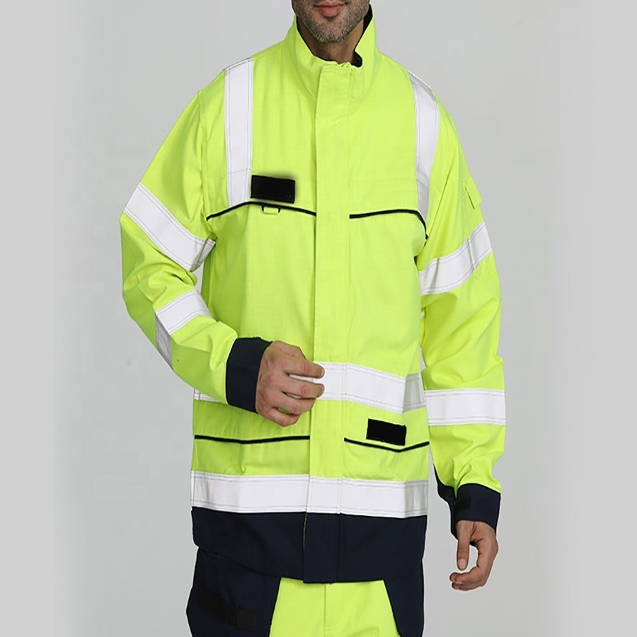 High Visibility 100% Cotton mining Jacket