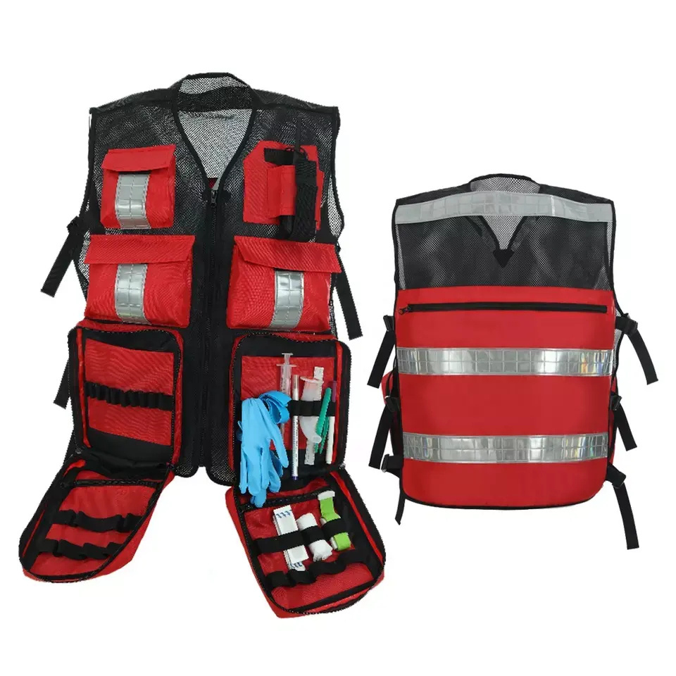 Customized Logo Multi-functional Outdoor Casual Fishing.work Volunteer Safety Utility Work Multi Pocket Vest