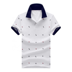 Summer stand-up collar polo shirt business gentleman short-sleeved fashion men's short Polo shirt