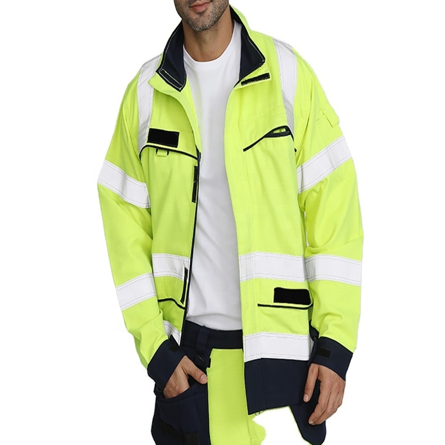 High Visibility 100% Cotton mining Jacket