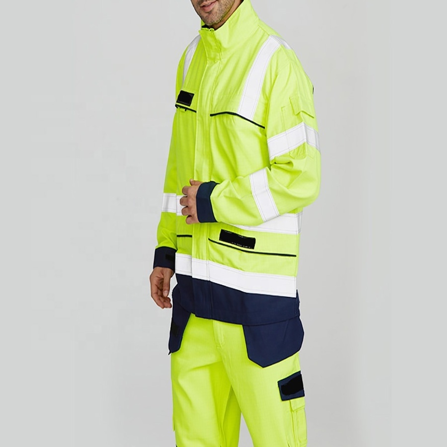 High Visibility 100% Cotton mining Jacket