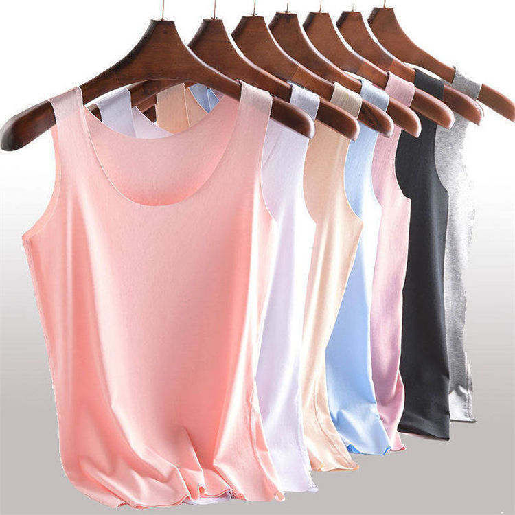 OEM Custom Summer Slim Fit Short Shirt Sexy Women Sleeveless U Croptops Tank Tops Solid Blue Black Pink Crop Tops Vest