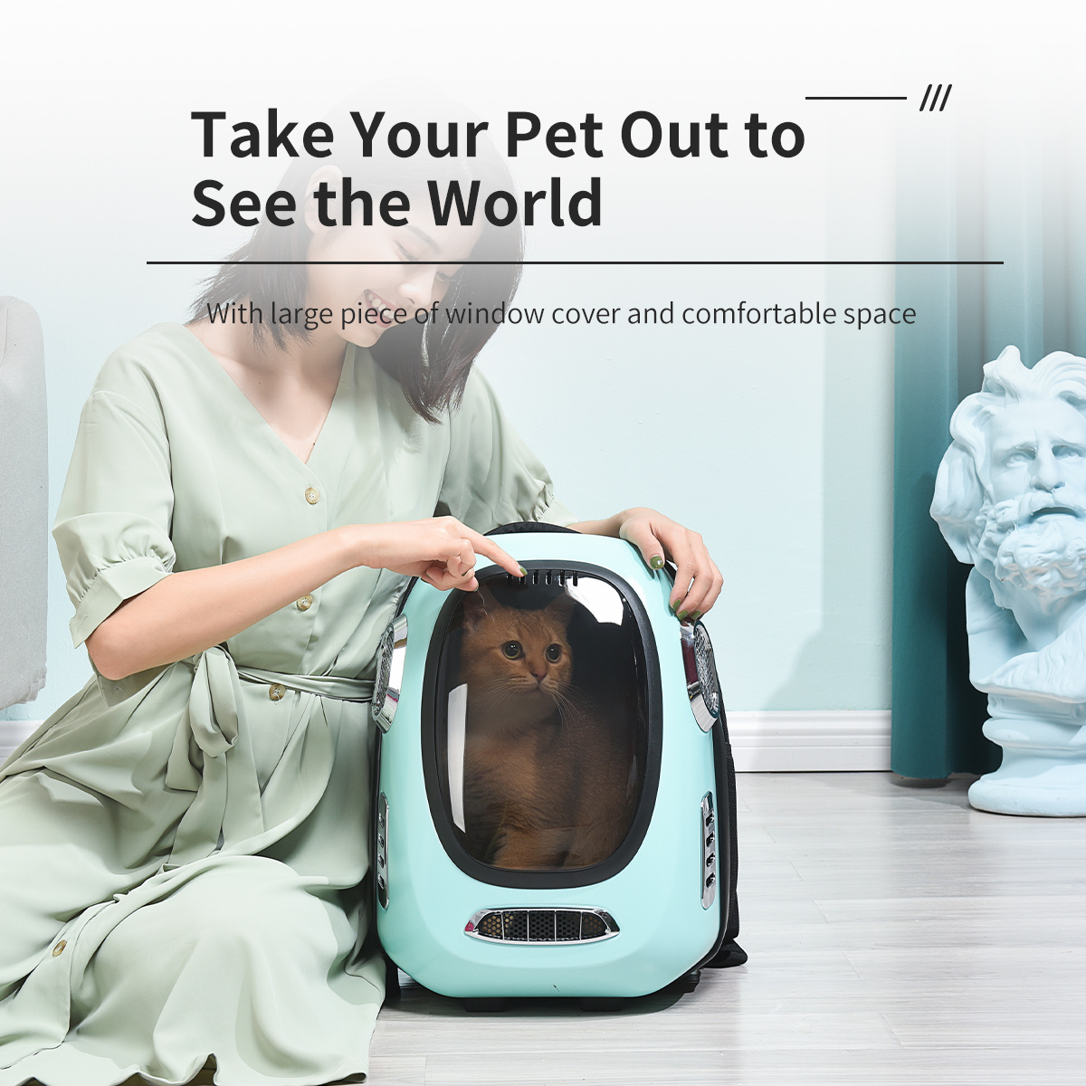 6KG Pet Backpack Carrier for Small Cats Dogs Pet Hiking Walking and Outdoor Use Large space good ventilation Pet backpack