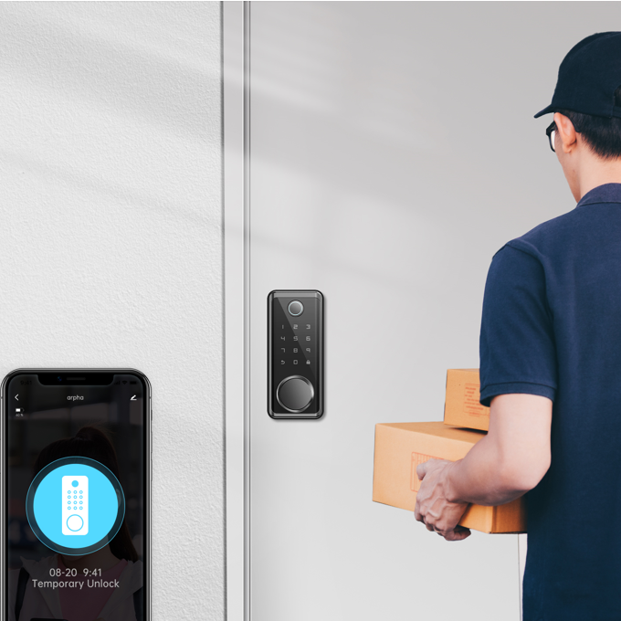 Waterproof Outdoor automatic ble Digital Keyless Smart Electronic Door Locks Tuya App Keypad Home Smart Deadbolt auto smart Lock