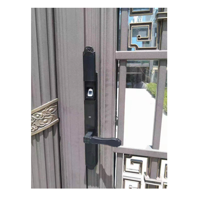 Kotonlink Waterproof Double sided fingerprint outdoor fingerprint scanner swing door aluminum keyless door lock for gate door