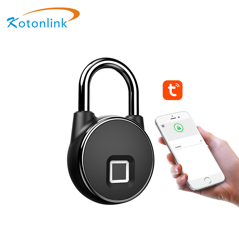 Kotonlink keyless door lock Waterproof Fingerprint Smart Padlock With tuya App