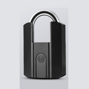 Zinc Alloy Metal Smart Fingerprint Lock USB Rechargeable Fingerprint Padlock for Door Luggage