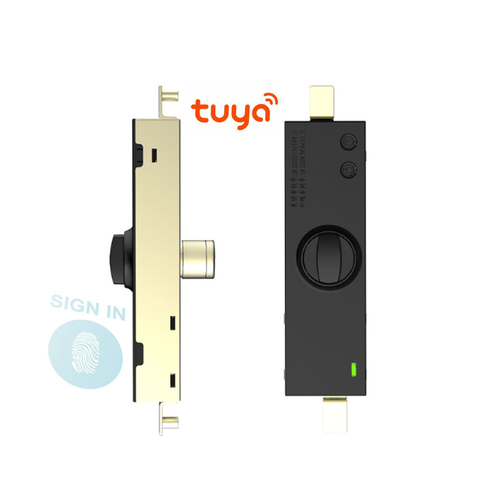 fully automatic fingerprint rolling gate lock tuya app BLE smart lock for rolling door