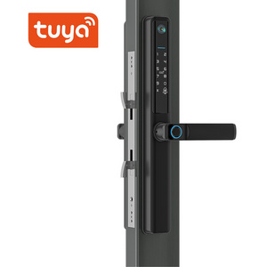 TUYA APP IP66 waterproof smart aluminum door lock with camera