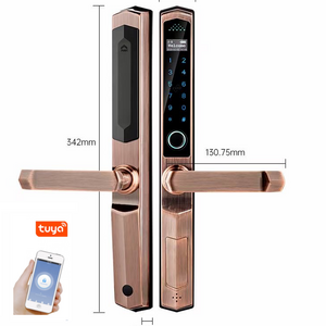 Patio Door Security Lock Outdoor Glass Sliding Door Lock APP WiFi Fingerprint Unlock Waterproof Smart Patio Door Locks